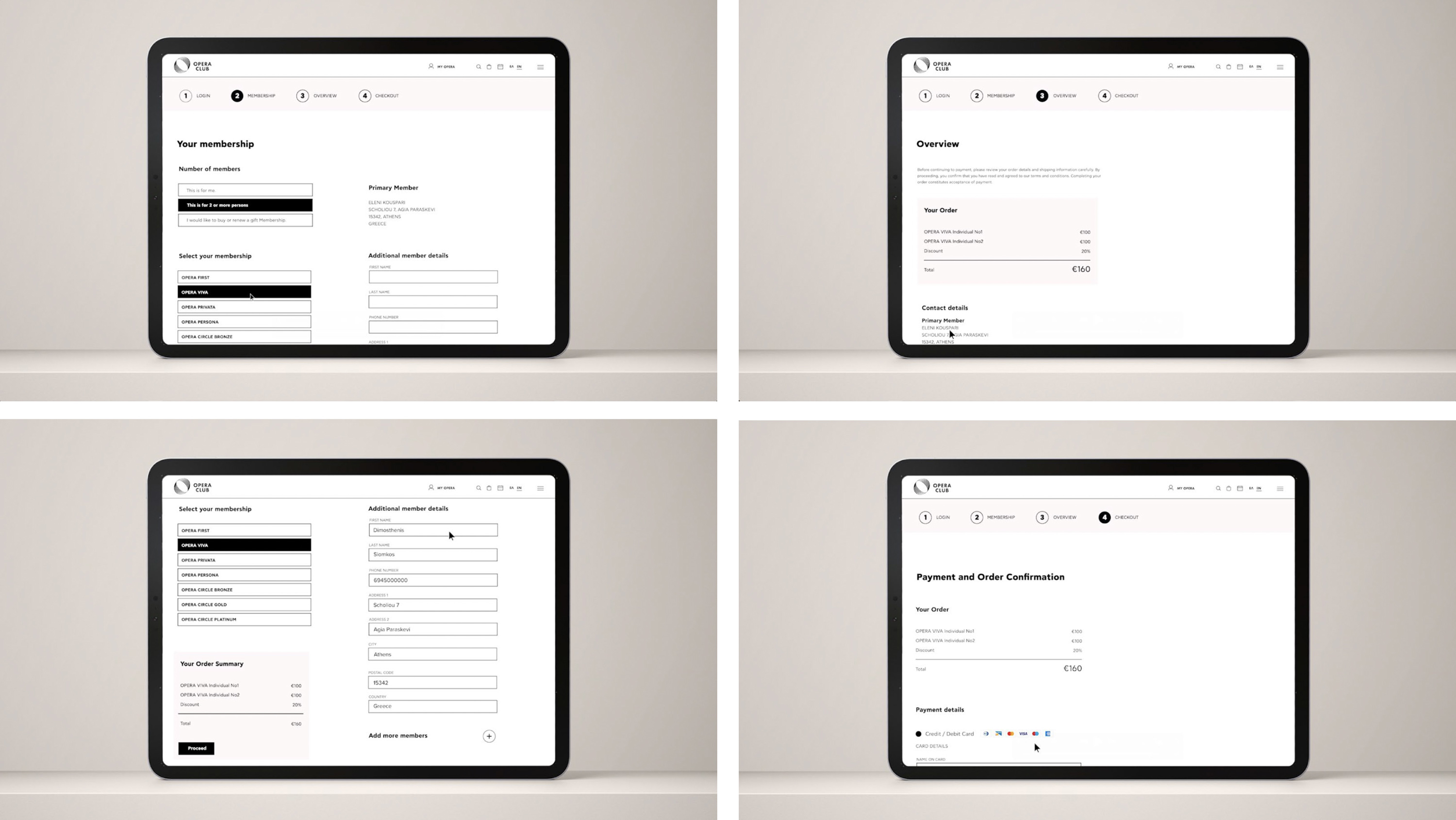 Dimitra Chrona Opera Club ? Greek National Opera schema design Greek National Opera Visual identity Membership Programme Website Digital 14
